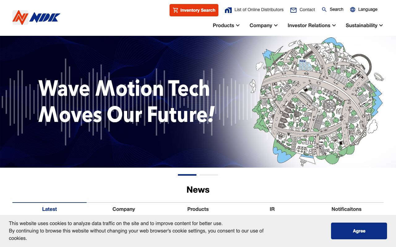日本電波工業株式会社の公式サイト