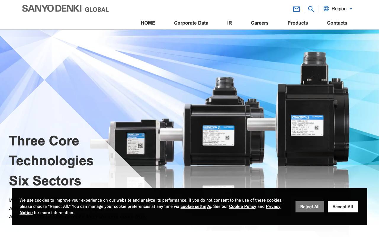 山洋電気株式会社の公式サイト