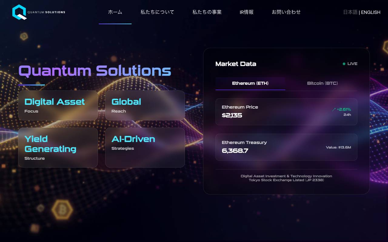 クオンタムソリューションズ株式会社の公式サイト