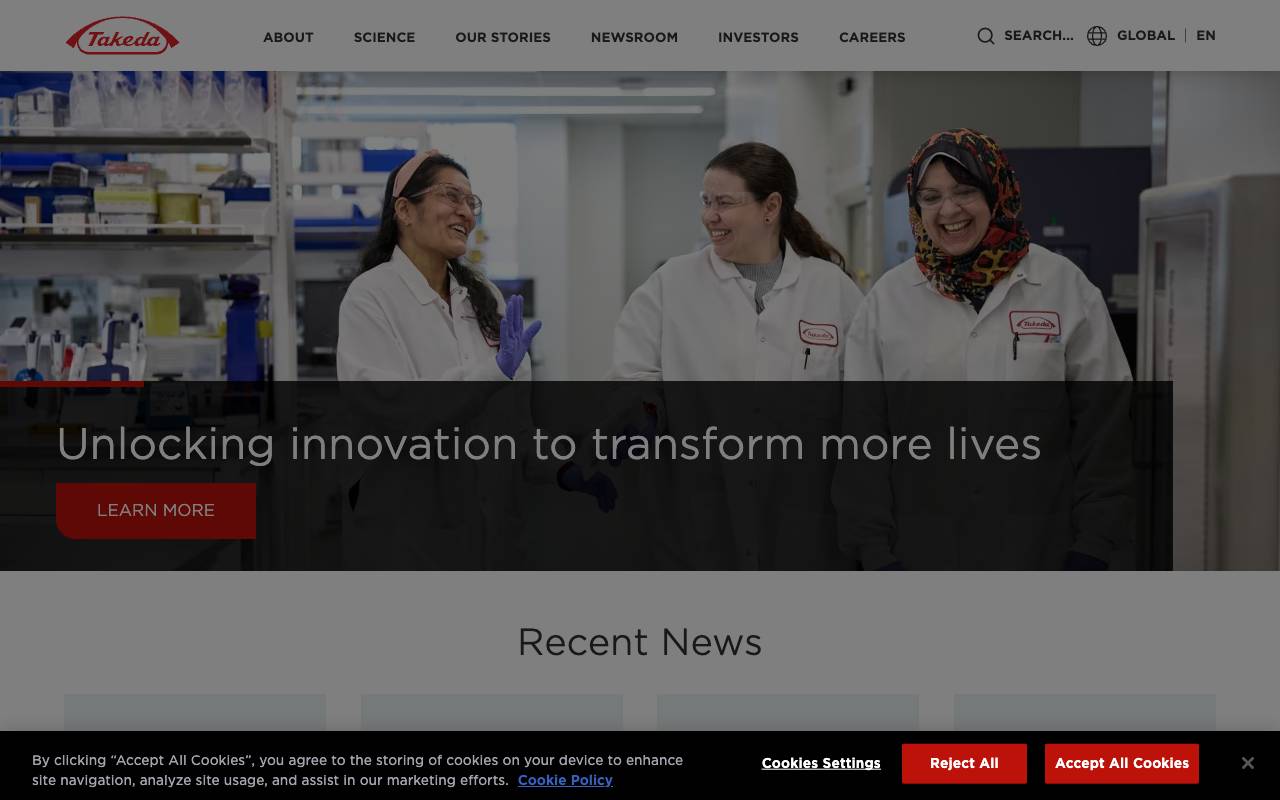 武田薬品工業株式会社の公式サイト