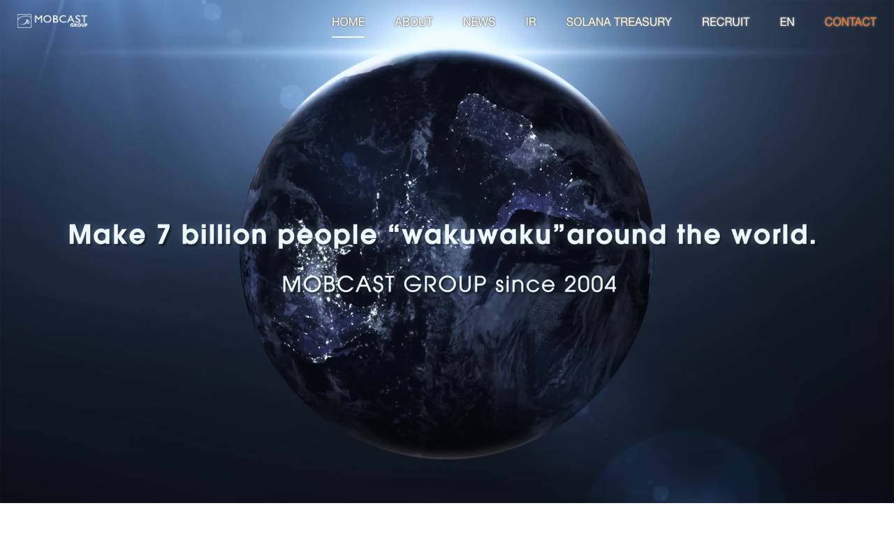 株式会社モブキャストホールディングスの公式サイト