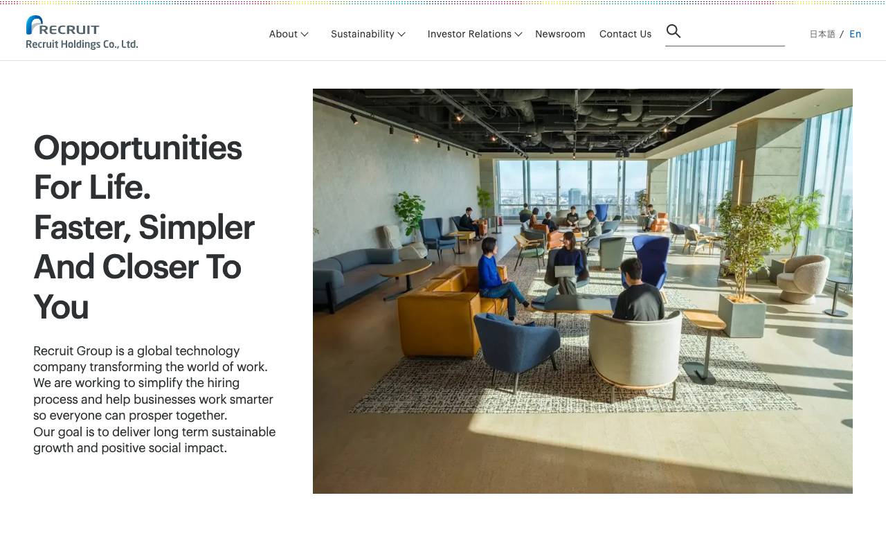 株式会社リクルートホールディングスの公式サイト