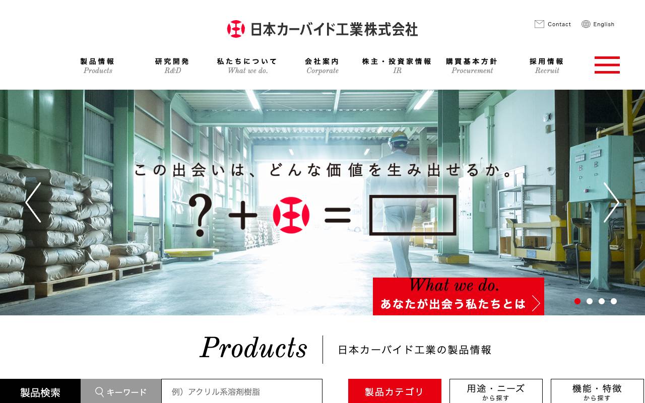 日本カーバイド工業株式会社の公式サイト