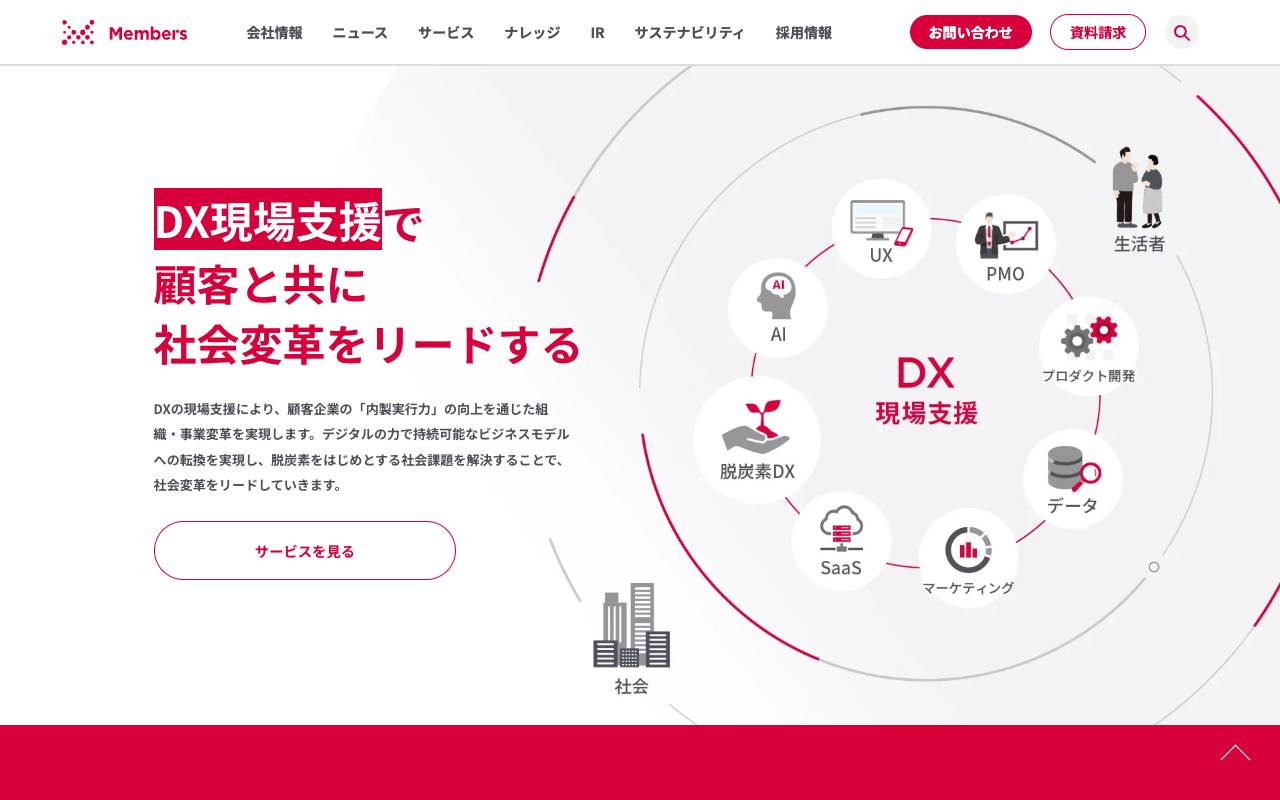株式会社メンバーズの公式サイト
