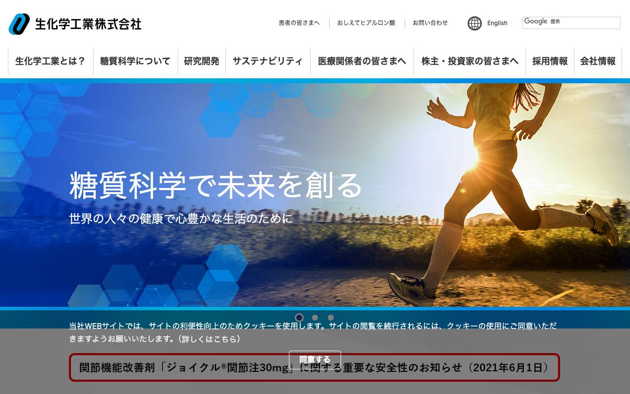 生化学工業株式会社の公式サイト