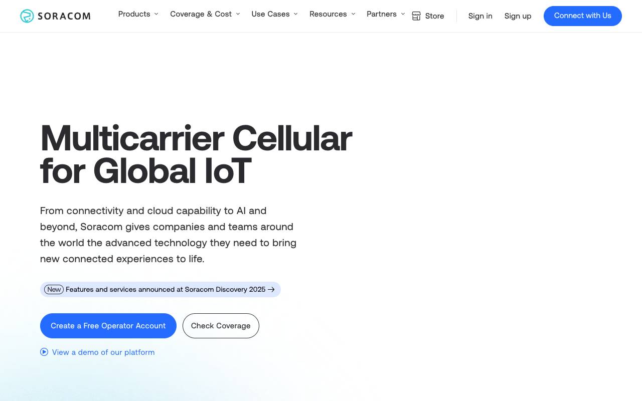 株式会社ソラコムの公式サイト