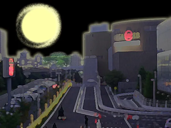 月と幻想都市