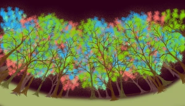 森のイラスト