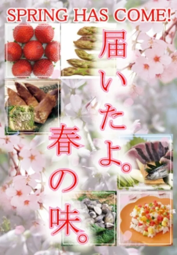 食品スーパー 春用のポスター