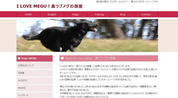 I LOVE MEGU ! 黒ラブメグの部屋