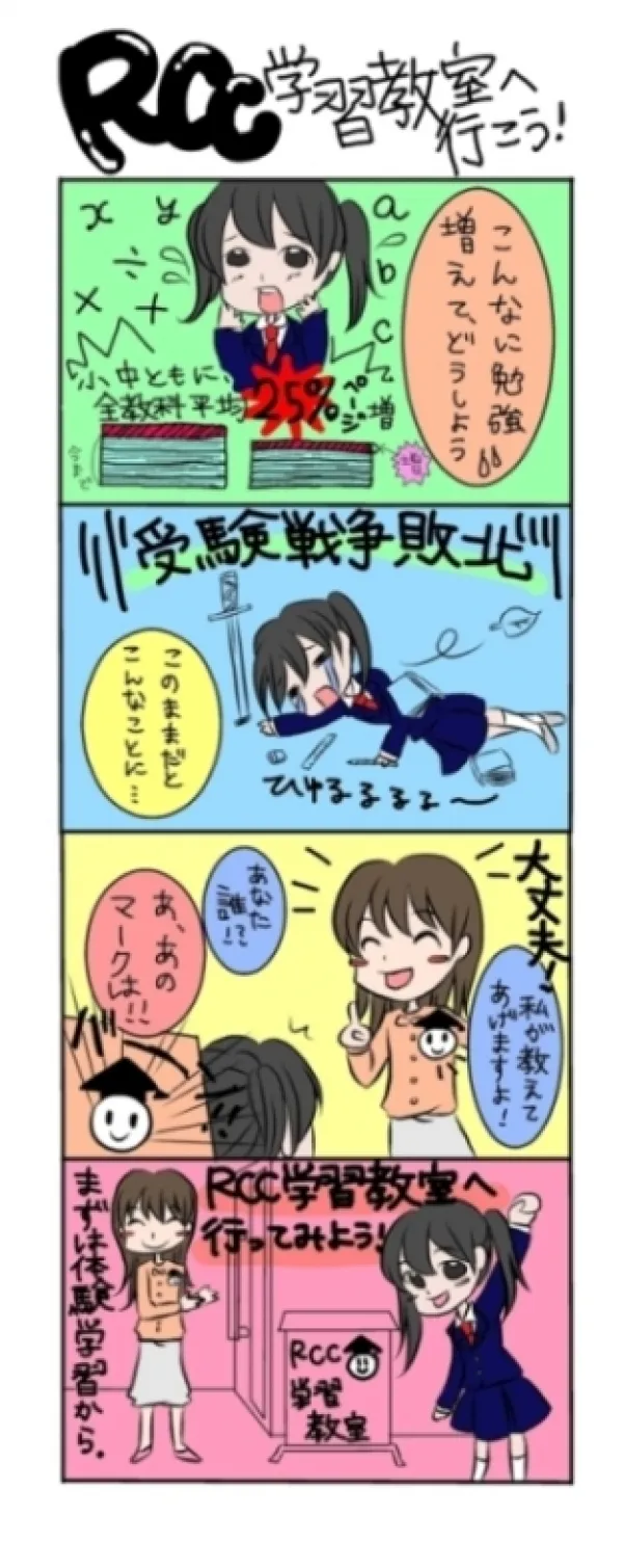 学習塾4コマ