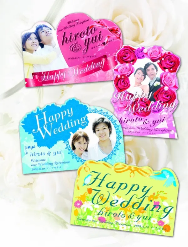 ウェディング用商材デザイン