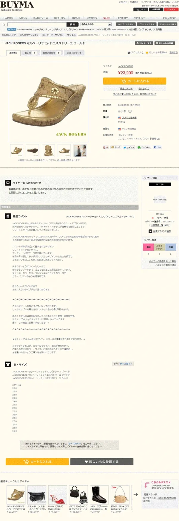 BUYMAへの商品登録業務