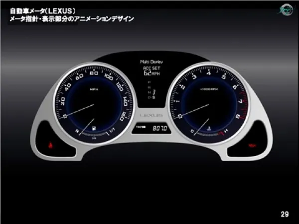 車載メータ デザイン・GUI