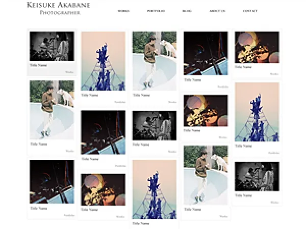 フォトグラファー「keisukeakabane」WEBサイト