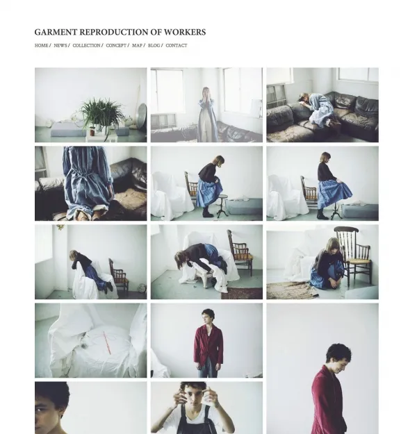 ファッションブランドサイト『GARMET REPRODUCTION OF WOKRES』
