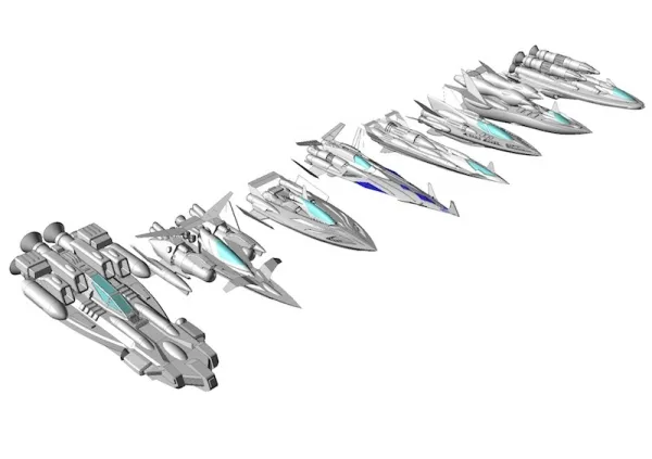 レーシングゲーム メカデザイン/モデリング