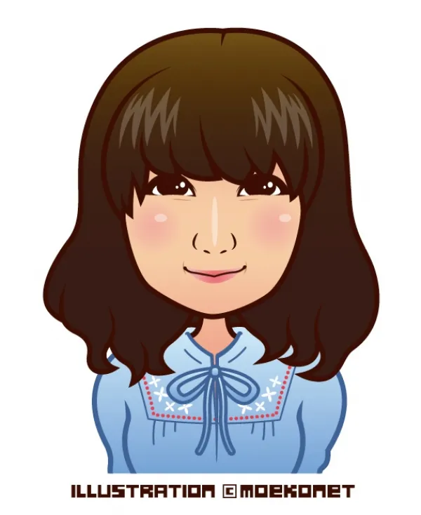 女性の似顔絵イラスト／人物イラスト