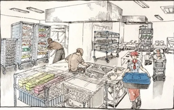 レストランのキッチン