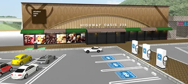 サービスエリア外3DCG