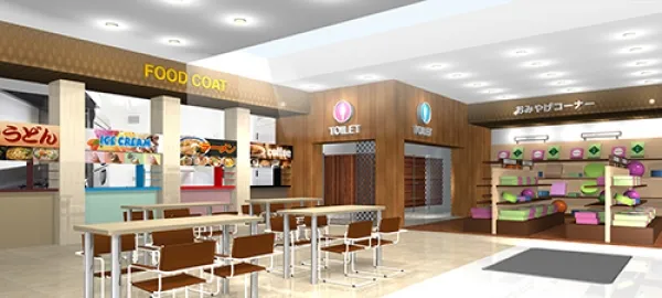 サービスエリア内3DCG