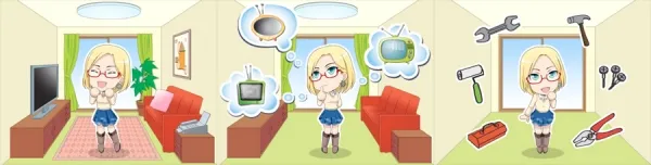 Windows Azureリーフレット用イラスト(掲載先 日本マイクロソフト株式会社様)