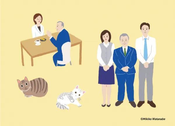 税理士事務所の会社案内用イラスト