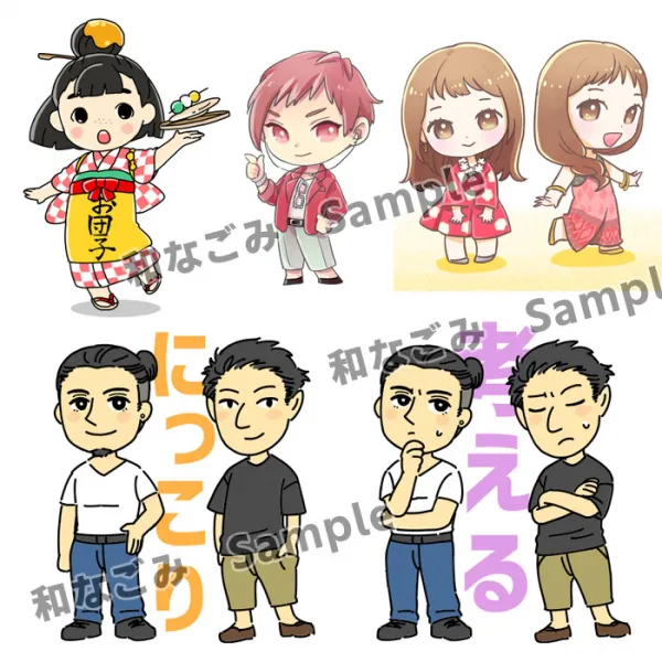 人物キャラクターSDイラスト