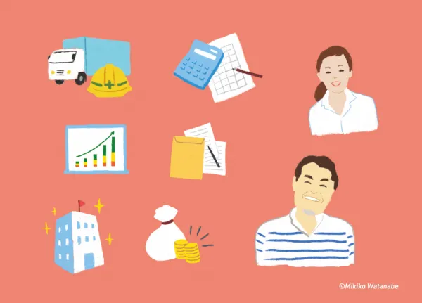 税理士事務所の会社案内用イラスト