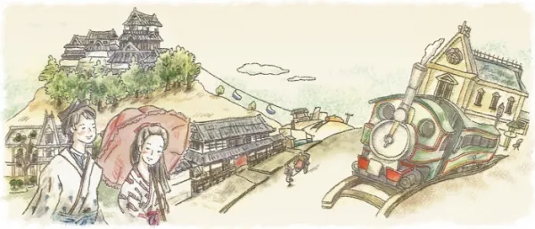 松山　イラスト