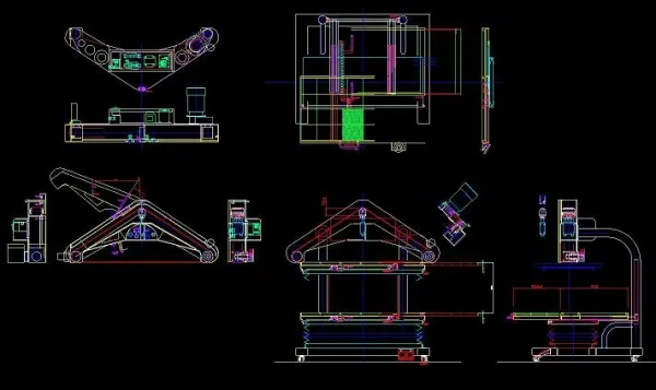ある加工機の設計図