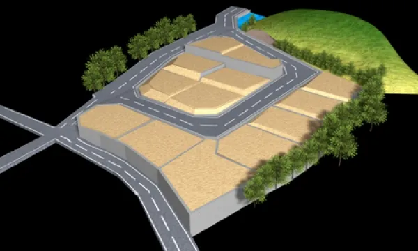 宅地チラシ用CGイラスト