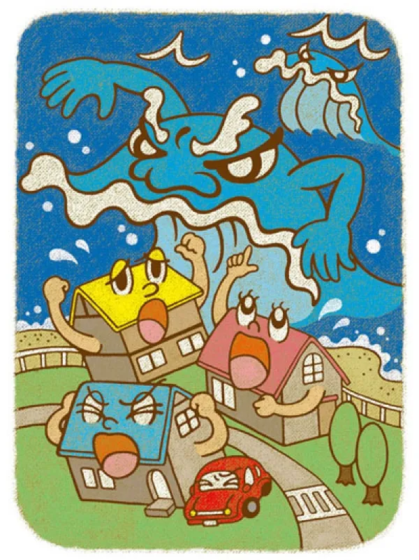 チラシ・ポスターに親しみやすいイラストを