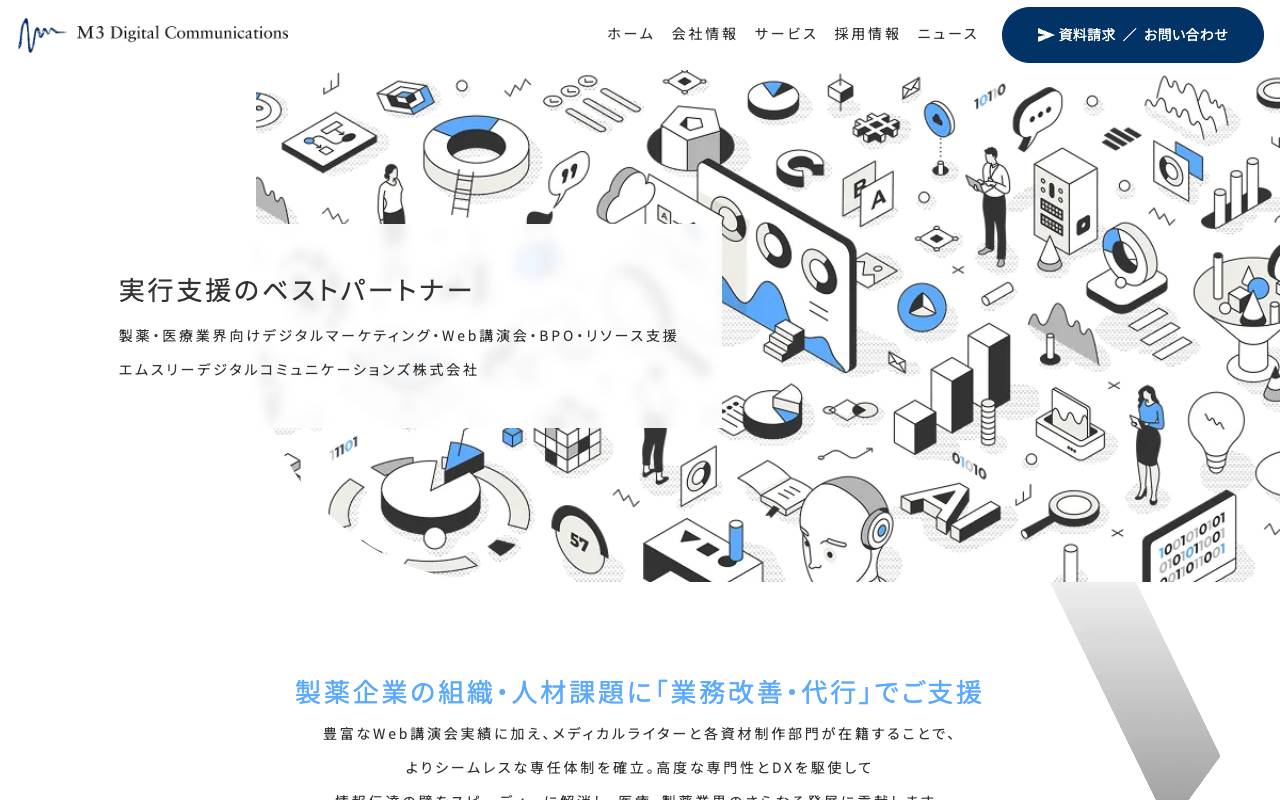 エムスリーデジタルコミュニケーションズ株式会社の公式サイト