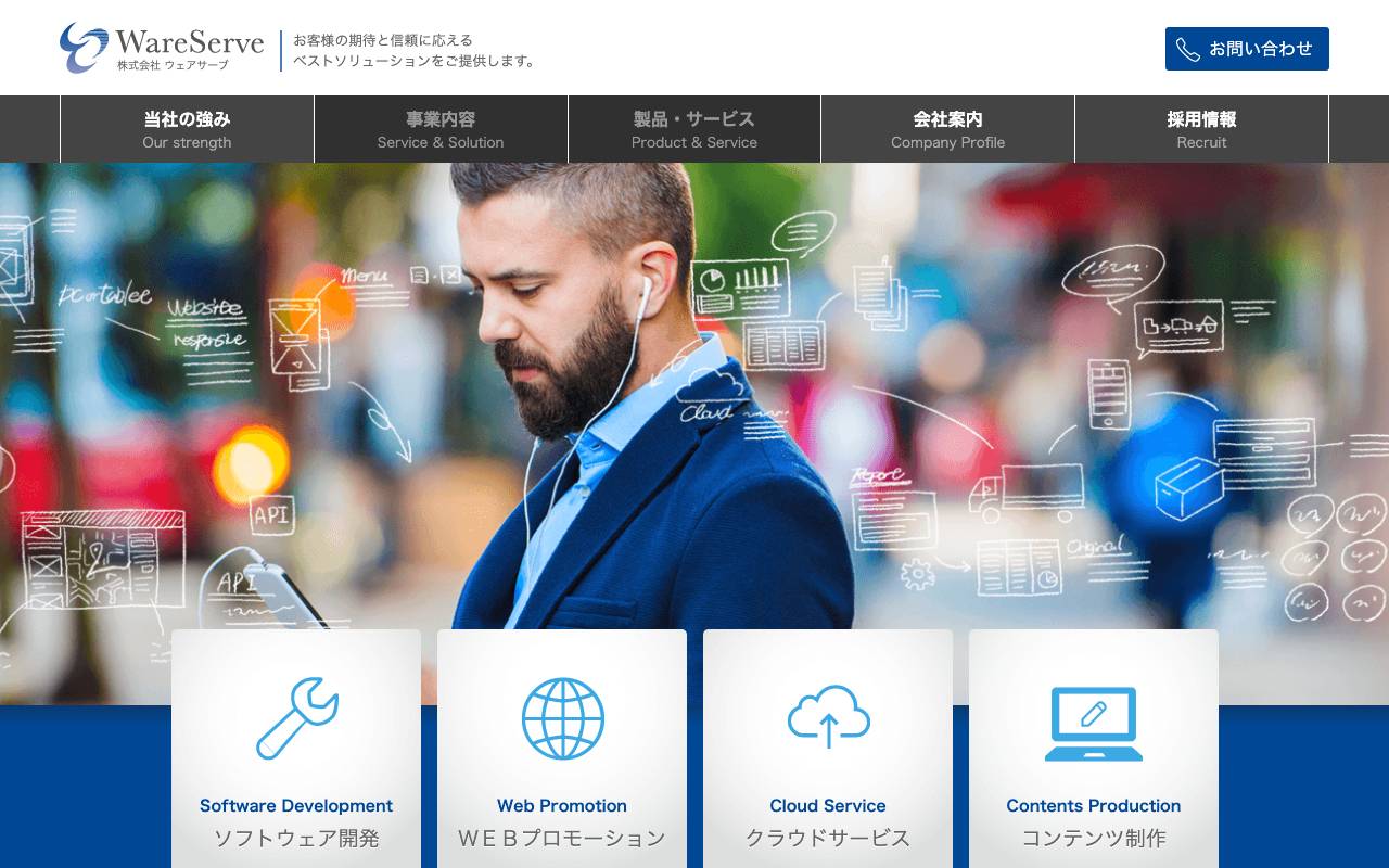 (株)ウェアサーブの公式サイト