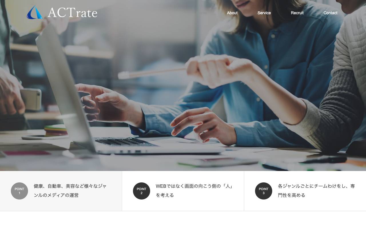 株式会社アクトレートの公式サイト